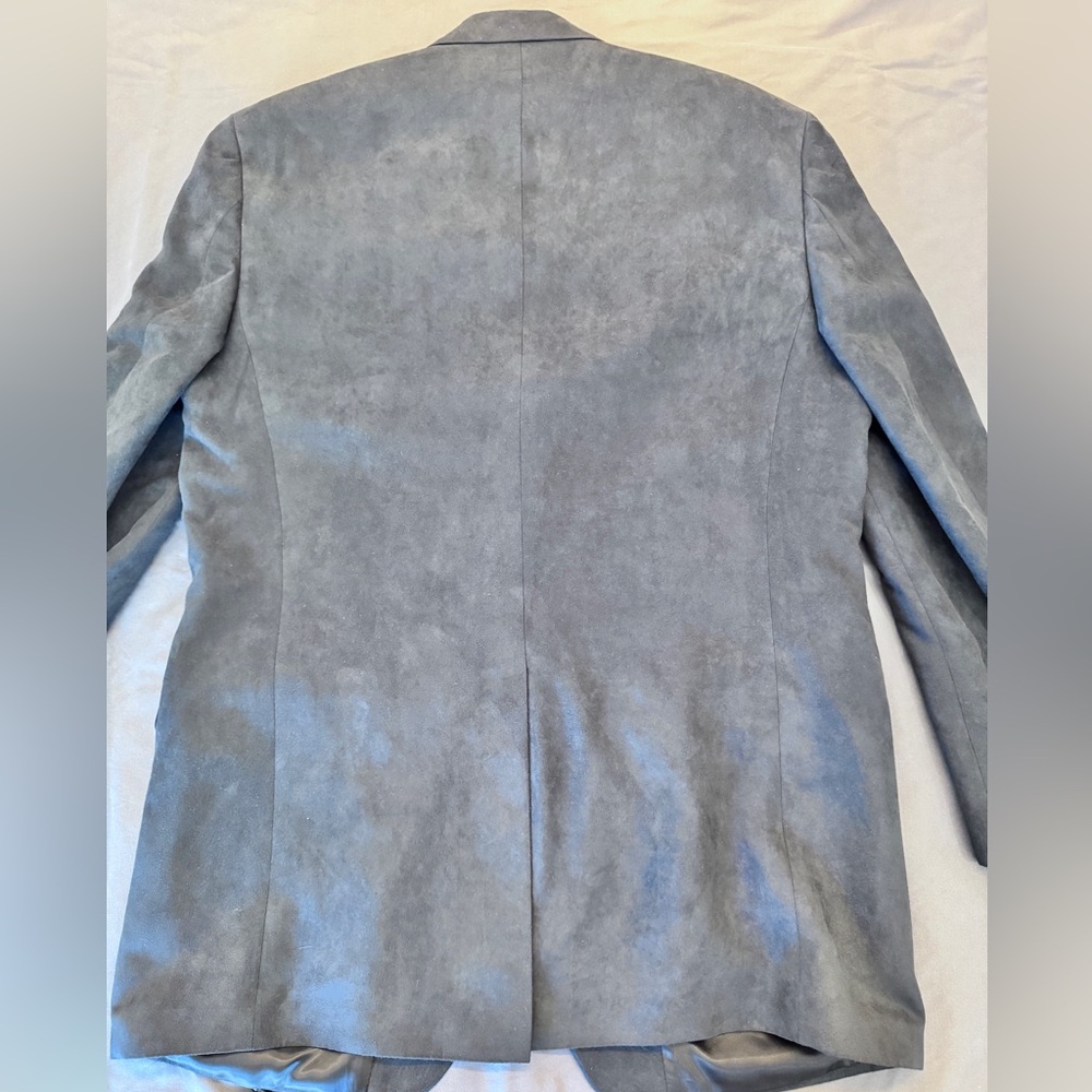RALPH LAUREN Mens Black Soft Micro Suede Sport Coat Blazer Jacket 42L - Picture 2 of 14